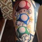 Tattoo by Schwab #tattoodo #TattoodoApp #tattoodoBR #nintendo #games #gamer #nerd #geek #cogumelos #mushrooms #colorido #colorful #Schwab