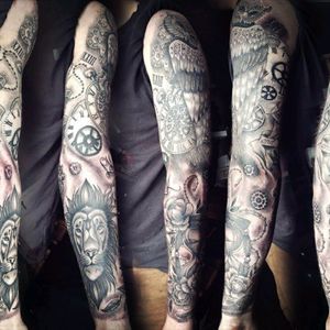 Finished sleeve, create tattoo