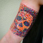 Awesome skull tattoo by Ondrash #tattoodo #TattoodoApp #tattoodoBR #caveira #skull #colorida #colorful #pintura #painting #Ondrash