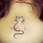 Acuarella cat tattoo