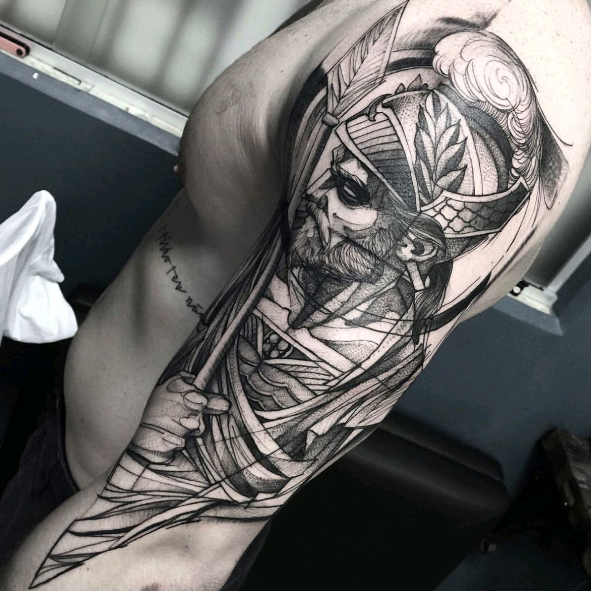 Tattoo uploaded by moraezz • Ares by Fredão Oliveira #Arestattoo #blackwork  #godtattoo #greektattoo • Tattoodo