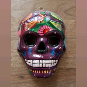 Handmade sugarskull mask from Mexico