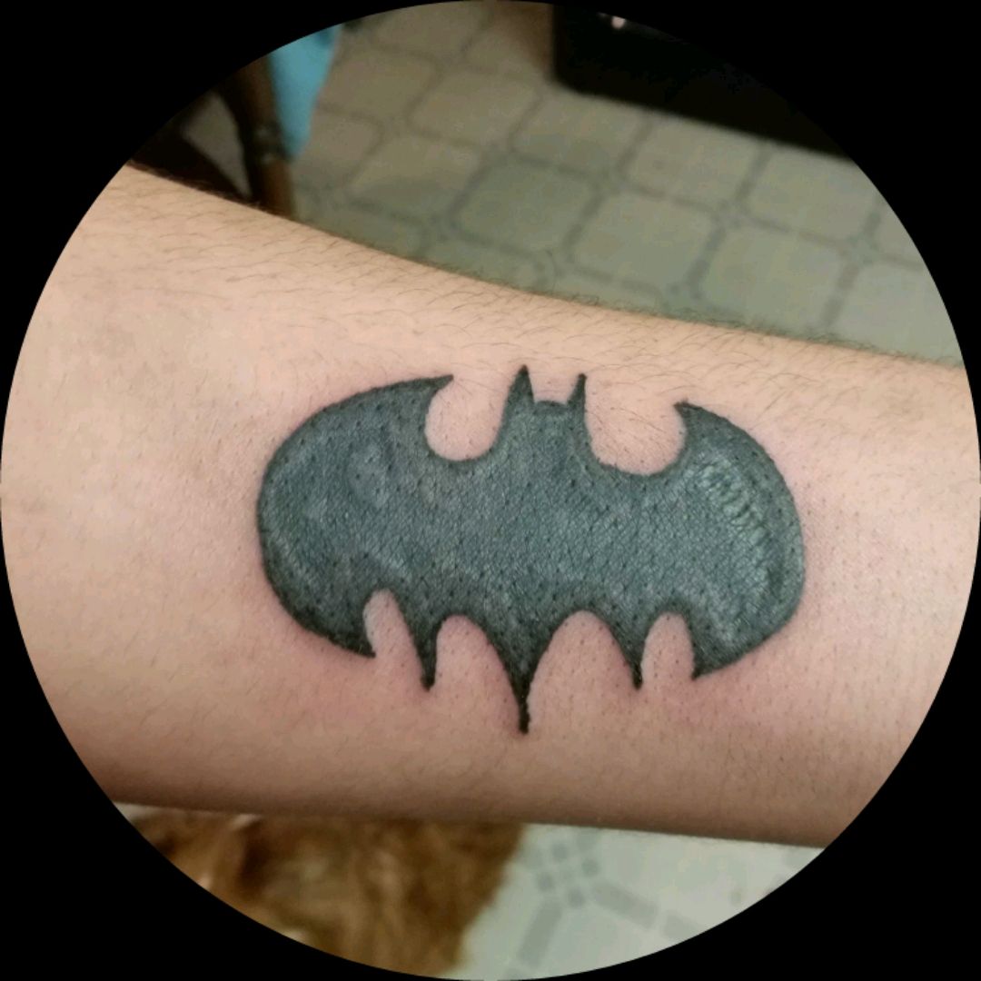 Tattoo uploaded by Añtøñîø Fełîcîañø • Batman Logo I free-handed for a  friend of mine. • Tattoodo