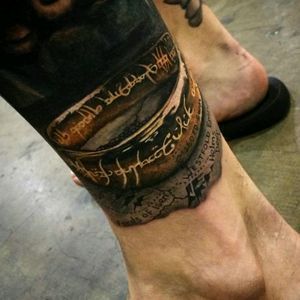 Tattoo color realism lord of the rings gorgeous works very precise i loves all these detail and this depth #lordoftherings #colorrealism