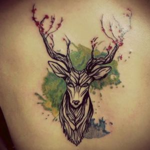 #tattoo #deer #colourink