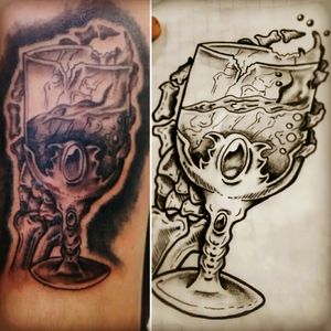 Cup of death (my design) Black&Grey I love when client want my designs..