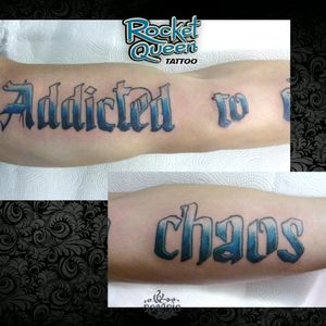 #lettering #Addicted #chaos
