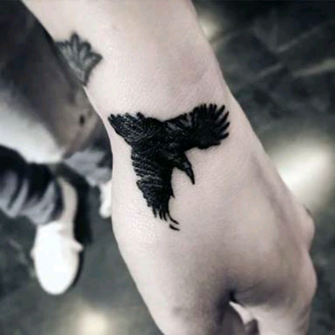 Blackbird on Wrist Tattoo Idea