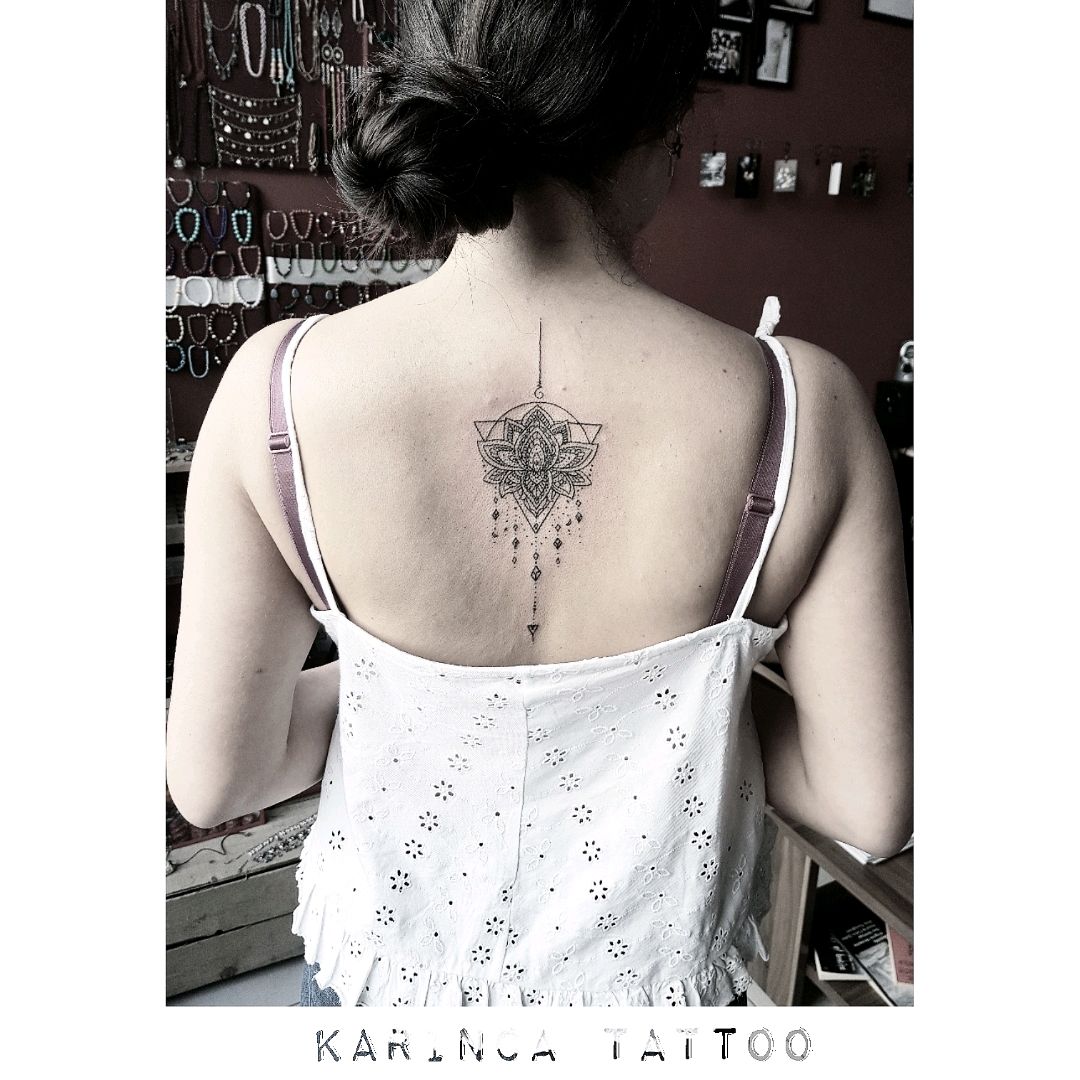 Tattoo uploaded by Bahadır Cem Börekcioğlu • Mandala on the back Instagram: @karincatattoo #mandala #tattoo #mandalatattoo #design #tattoos #inked #backtattoo #girltattoo #bigtattoo #tattooart #tattooartist #tattooidea #Line • Tattoodo