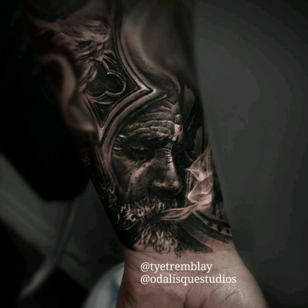 Father Time Tattoo by Stevie Monie TattooNOW