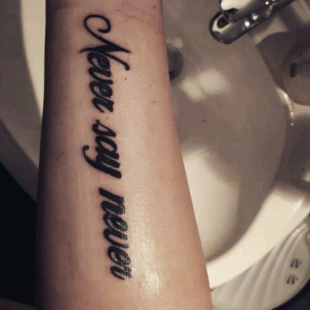 never shout never tattoo