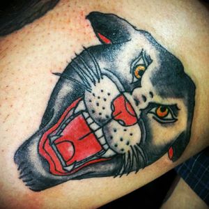 Tle "Panther"IRIE INK 💚#irie #tattoo #thailand #bangsean #420 #rastafari #reggae #oldschool #oldschooltattoo #eternalink #stealthrotary