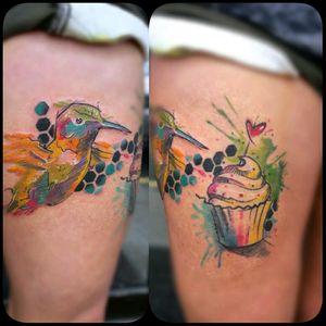 Did a hummingbird today 🤗 #watercolor #watercolortattoo #customtattoo #customdesign #inked  #hummingbird #torstenmatthes #artist #tattoooftheday #tattooartist #mrttattoo #fullcustomtattoo #tatted #Florida #jacksonville