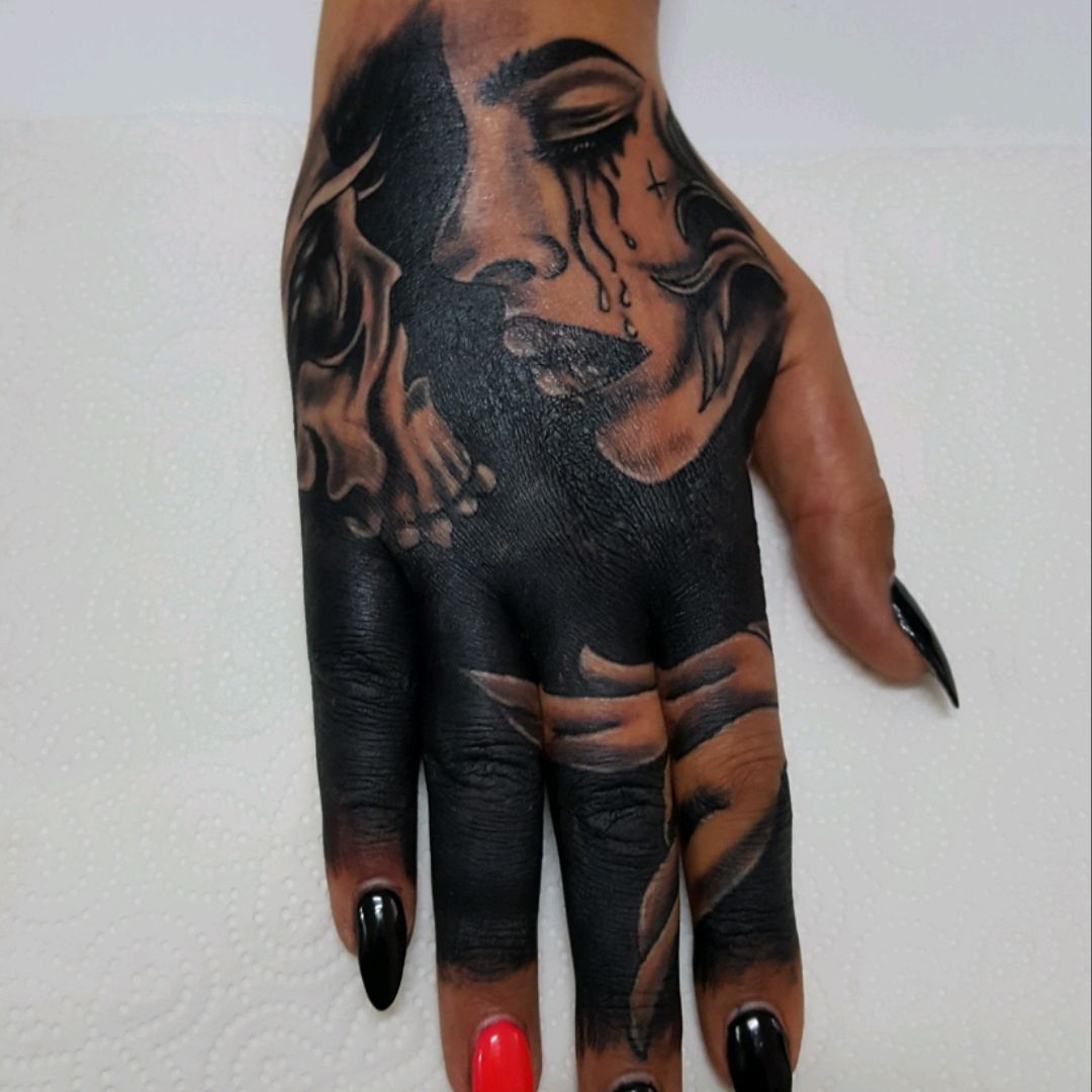 Calling Upon the Demons and Devils Dark Art Tattoos  Traditional hand  tattoo Hand tattoos Art tattoo