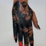 Full Hand piece with some Blackwork Artist: Miriam H. - MP Tattoo World Krefeld