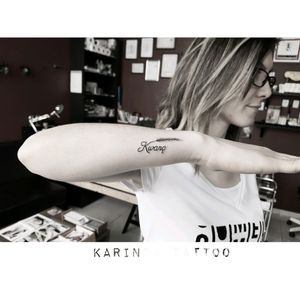 "Kıvanç"Instagram: @karincatattoo#script #writing #tattoo #tattooed #woman #inked #istanbul #dövme #tattooidea #lettertattoo #smalltattoo #minimaltattoo #little #tattedskin