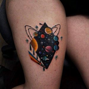 Galaxy by David Code#tattoodo #TattoodoApp #tattoodoBR #galaxia #galaxy #planetas #planets #colorida #colorful #céu #sky #nerd #DavidCode