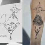 When your tattoo artist understand the drawing of your kid! @RafXimenes7  #tattoodo #TattoodoApp #tattoodoBR #criança #kid #lua #moon #barco #ship #pontilhismo #dotwork #tatuadoresdobrasil #RafXimenes