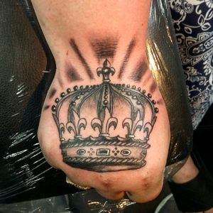 Crown on hand design