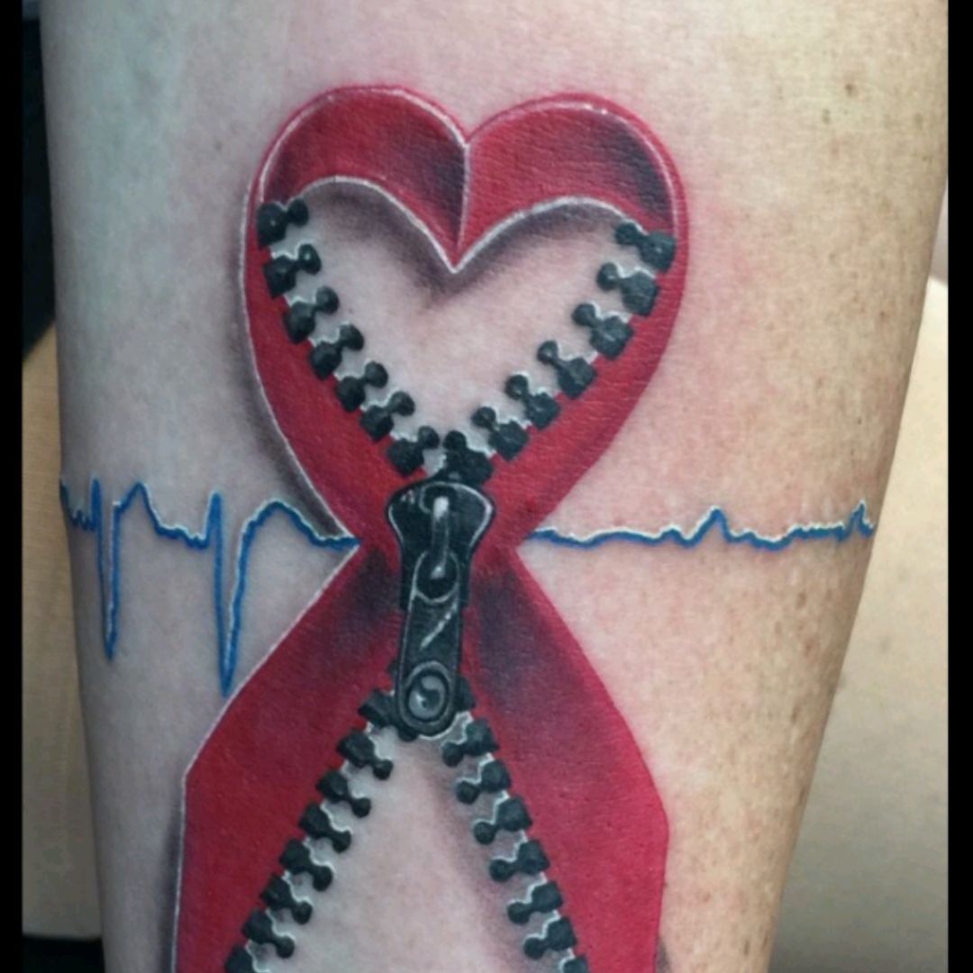 Tattoo uploaded by Steve Rallis • I had triple bypass surgery on November  3,2016,day after my 51  get my ekg from doctor and add date of  surgery • Tattoodo