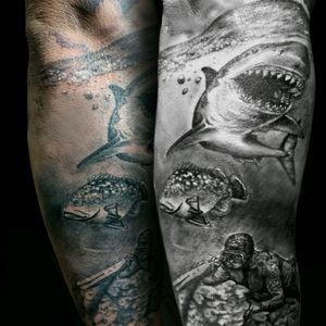 Underwater tattoo
