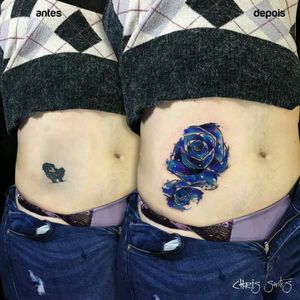 Cover up by Chris Santos#tattoodo #TattoodoApp #tattoodoBR #cobertura #coverup #galaxia #galaxy #colorida #colorful #tatuadoresdobrasil #ChrisSantos