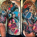 By @stupagdintattooer #tattoodo #TattoodoApp #tattoodoBR #oriental #japanese #hannya #colorida #colorful #StuPagdin