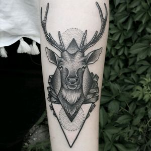 Deer tattoo #babanarowerzetattoo #polska #poznań