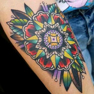 Mandala by Eddie Eczaicki#tattoodo #TattoodoApp #tattoodoBR #colorida #colorful #mandala #EddieEczaicki
