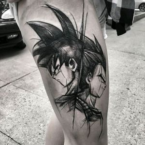 Dragon Ball tattoo by @ineepine#tattoodo #TattoodoApp #tattoodoBR #tatuagem #tattoo #dragonball #anime #nerd #comics #pretoecinza #blackandgrey #geek #Ineepine