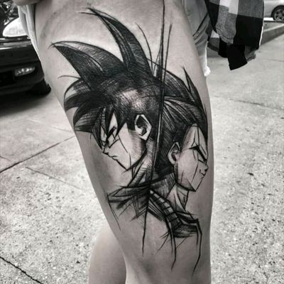 Goku & Vegeta, Dragon Ball Z  Dragon ball tattoo, Dragon ball