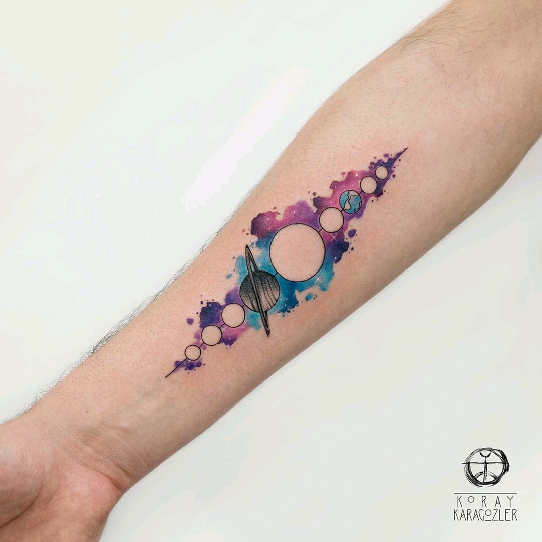 63 Galaxy Tattoo Ideas That Sparkle  Tattoo Glee