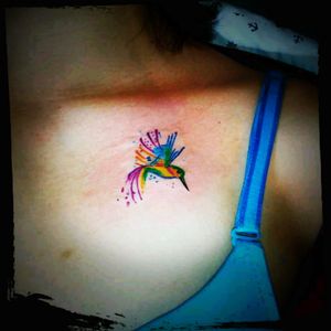 #FrikInk #cdmx #watercolor #colibri #colibriTattoo
