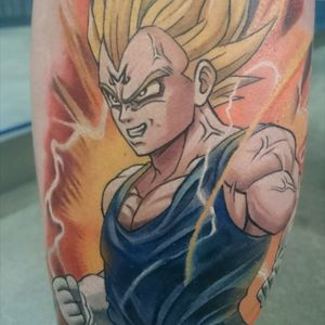 My #Vegeta tattoo by #Sausage #WalterFrank #DBZ #DragonBallZ #Majin