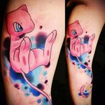 My glorious Mew tattoo. Done by @Linn_Theres at Mythos Tattoo as a part of my Pokémon sleeve. #mythos #mythostattoo #mew #pokemon #nintendo #neotrad #neotradtattoo #neotraditional #cute #colorful #linntheres