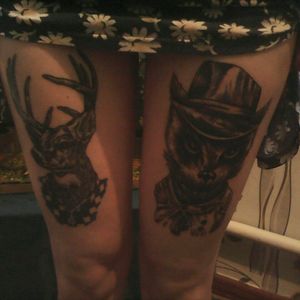 #tattoo #tatoos #mytattoo #animals #likeit #inc #deer #raccoon