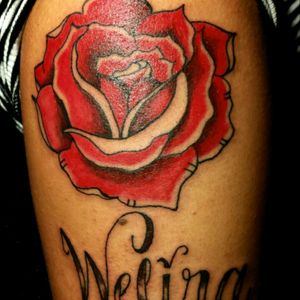 #rosetattoo #Rose #redrose #lettering