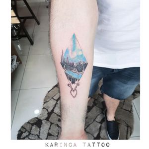 🦌 Instagram: @karincatattoo #deertattoo #colortattoo #colorfultattoo #armtattoo #deer #designs #artist #tattooer #tatted #inked #small #istanbul