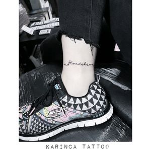 "Kondaki" 🌿Instagram: @karincatattoo#anklettattoo #minimaltattoo #smalltattoos #minimalism #woman #inked #istanbul #dövme #tattooidea #scripttattoo #lettertattoo #tattooed