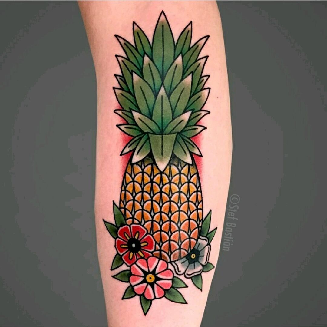 Pineapple Tattoos Are The New Tropical Summer Ink Trend  We Want A Slice   PopBuzz