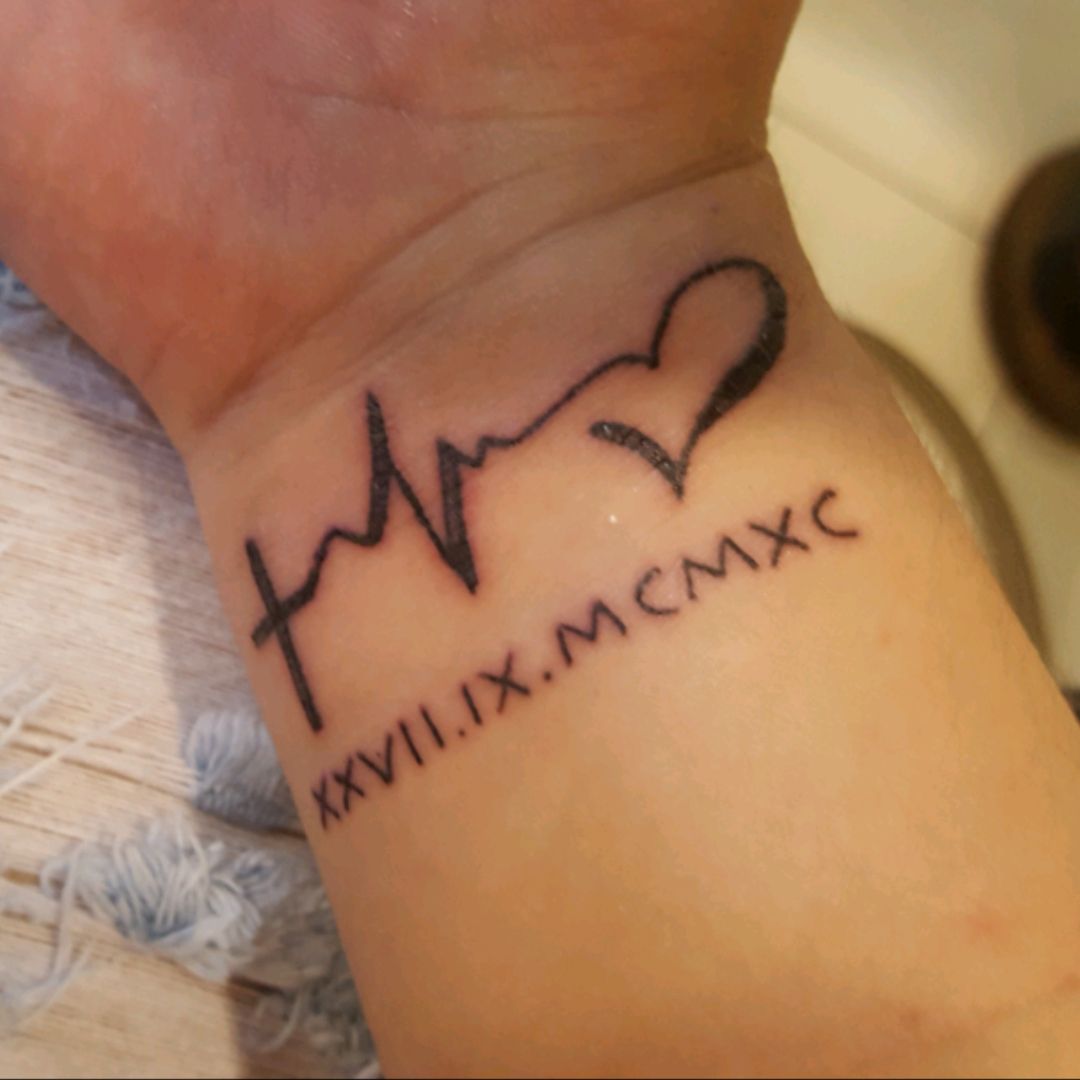Small lifeline tattoo with  Ink Impression Tattoos  Art  Facebook