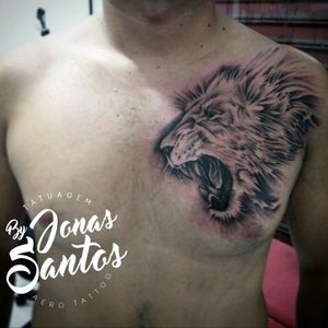 Tattoo Leão Arte na pele ,forma de expressão.