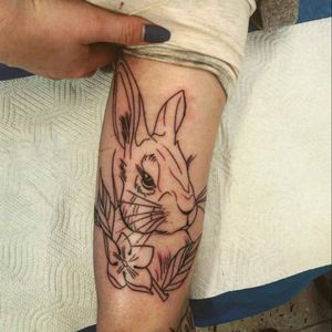 #hare #tattoo #arm