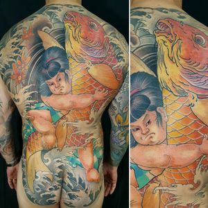 Kintaro. #kintaro #body #bodysuit #japanese #japanesetattoo #oriental #orientaltattoo #lksmachines #thesolidink #inkplay #tattoosbychino #buenosaires #argentina #contodo