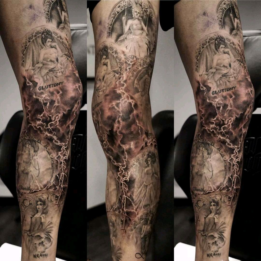 Catholic seven deadly sins  Tattoo contest  99designs