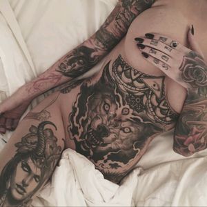 @chelseagabriellee #tattooedmodel #suicidegirl #sexywoman
