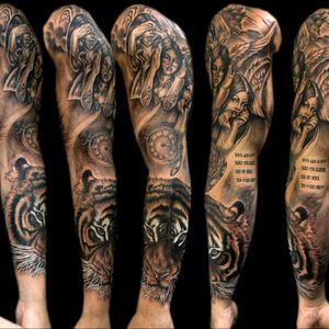 Full Sleeve Tattoowww.pitbulltattoothailand.com