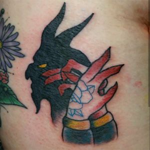 I'm not the devil#traditionaltattoos #neotraditionaltattoos #tattoos #kentuckytattooers