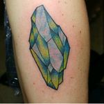 Really fun crystal for his first. His color pallet. #traditionaltattoos #neotraditionaltattoos #tattoos #kentuckytattooers