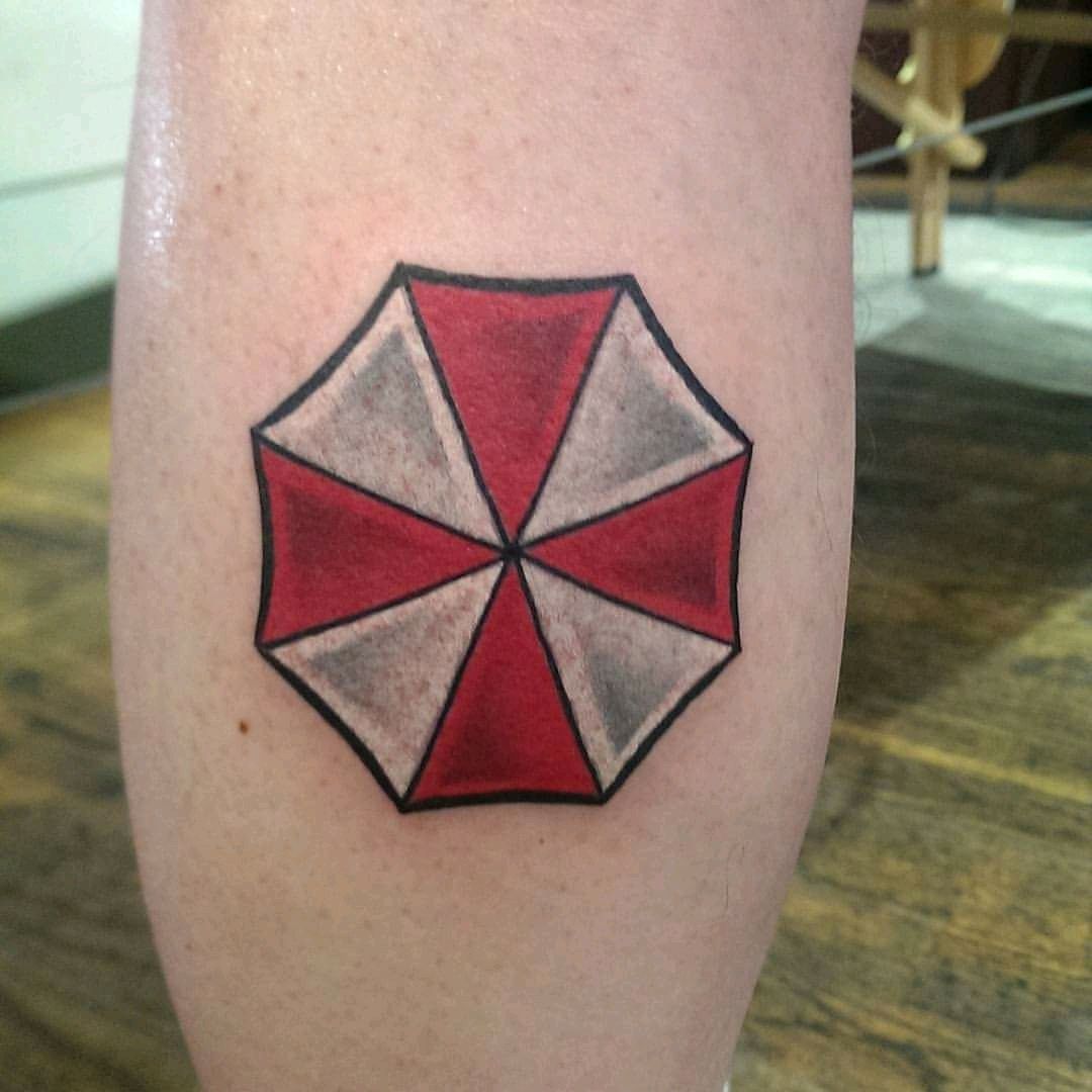 Umbrella Corporation Tattoo Resident Evil  Resident evil tattoo Umbrella  tattoo Gamer tattoos